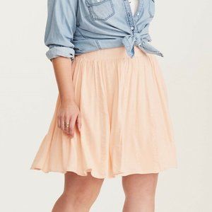 Embroidered Gauze Skater Skirt Plus Size 4 NWT